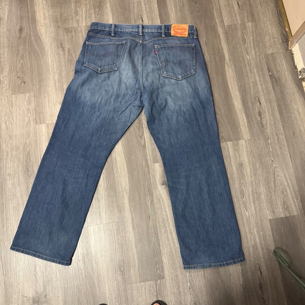 Levis 559 Big E Relaxed Straight Jeans Mens 38x30 Medium Wash Denim - Picture 5 of 8